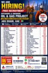 UAE Job Vacancy – Free Recruitment for Oil & Gas Project