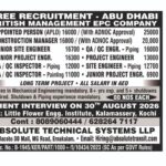 Abu Dhabi Job Vacancy – Free Recruitment at Absolute Technical Systems