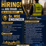 Abu Dhabi Job Vacancy – Sr. HSE Engineer at Absolute Technical Systems