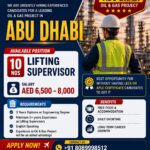 Abu Dhabi Job Vacancy – Lifting Supervisor at Absolute Technical Systems