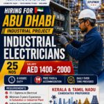 Abu Dhabi Job Vacancy – Industrial Electricians (25 Nos)