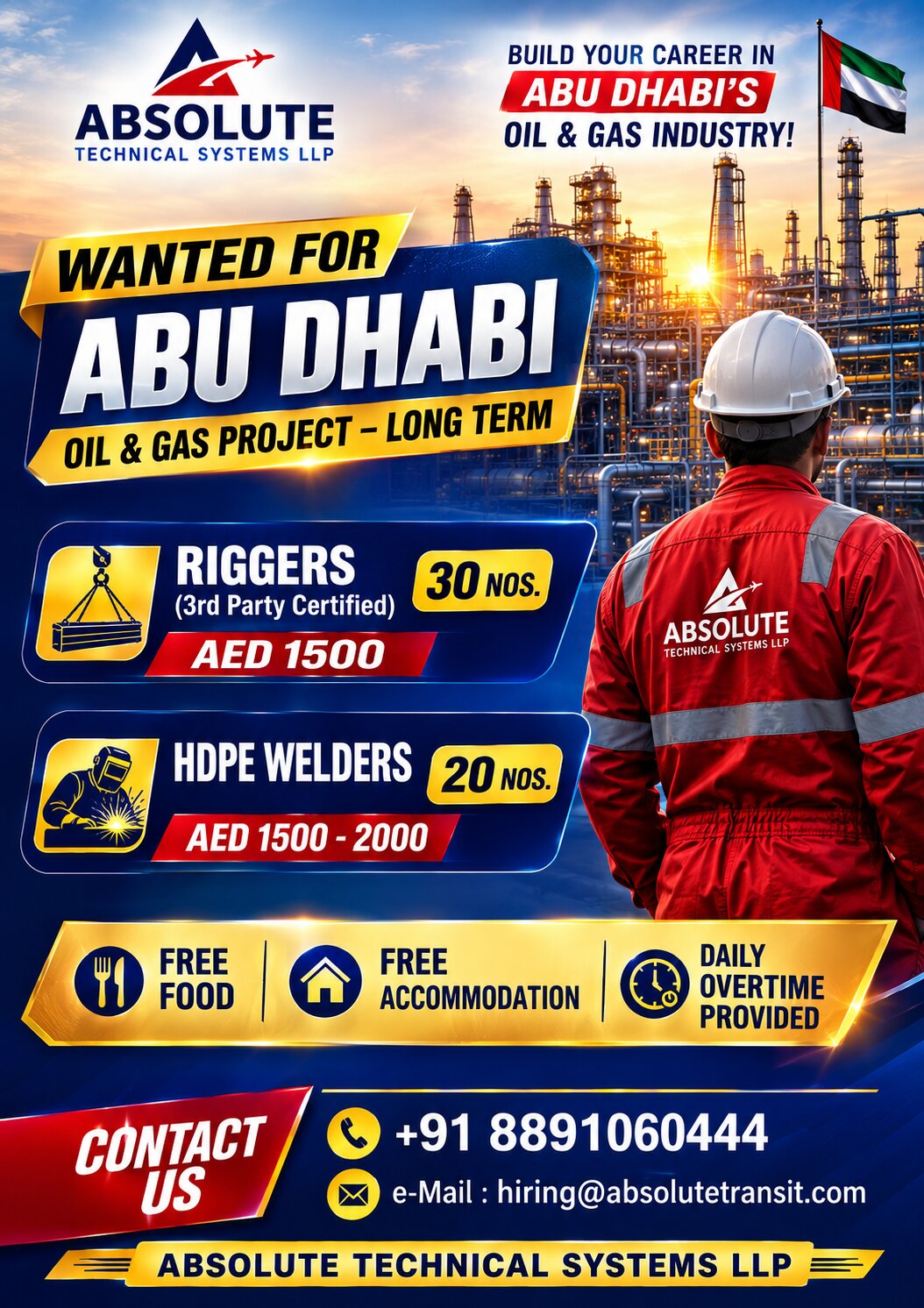 Abu Dhabi Oil and Gas Project Jobs – Absolute Technical Systems