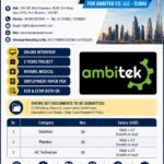 Dubai Job Vacancy – Hiring for Ambitek via Ford Placements
