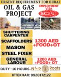 Dubai Job Vacancy – Oil & Gas Project at Roots Recruitment