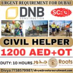 Dubai Job Vacancy – Civil Helper Urgently Required