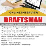 Dubai Job Vacancy – Draftsman Hiring at Aman International