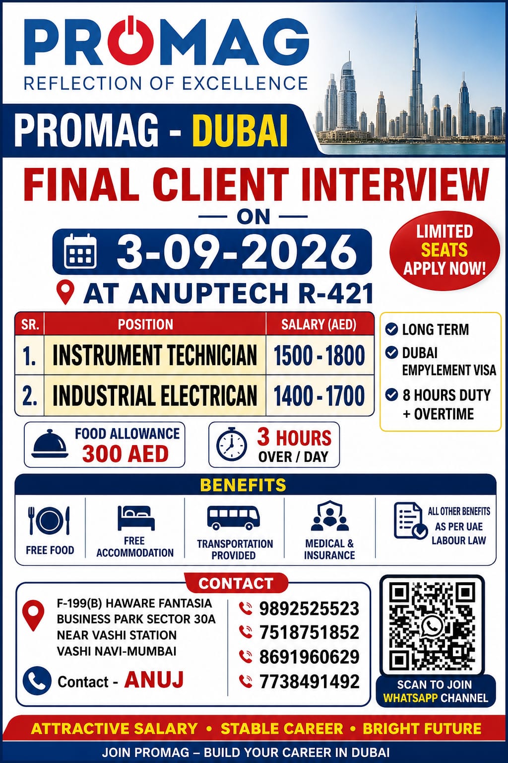 Dubai Job Vacancy – Final Client Interview at Promag