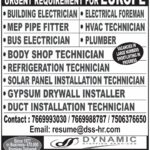 Europe Job Vacancy – Urgent Hiring at Dynamic Staffing Services