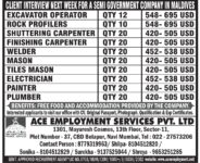 Maldives Job Vacancy – Urgent Client Interview at ACE Employment