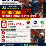 UAE Fire Systems Job Vacancy – Urgent Hiring for Technicians