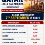 Qatar Oil and Gas Project Job Vacancy – Continental Holdings