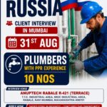 Russia Job Vacancy – Urgent Hiring for Plumbers at Bright International