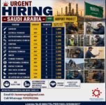 Saudi Arabia Airport Project Jobs – Urgent Hiring