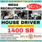 Saudi Arabia Driver Jobs – Mega Recruitment at Roots Recruitment