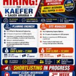 Saudi Arabia Job Vacancy – KAEFER Hiring via Trans Continental