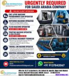 Saudi Arabia Job Vacancy – Fine International Manpower