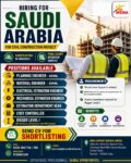 Saudi Arabia Job Vacancy – Hiring at MENA Support Service
