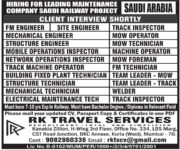 Saudi Arabia Railway Project Jobs – RK Travel Services