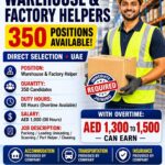 UAE Job Vacancy – Warehouse Helpers at Omega International