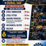 URGENTLY REQUIRED FOR A POWER MACHINE COMPANY (BHATIA GENERAL CONTRACTING GROUP) IN DUBAI UAE