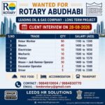 UAE Job Vacancy – Urgent Hiring at Leeds HR Solutions