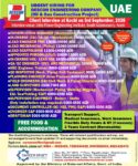 UAE Job Vacancy – Urgent Hiring at Descon Engineering