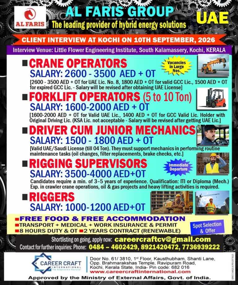UAE Job Vacancy – Client Interview at Career Craft