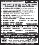 UAE Job Vacancy – Urgent Hiring for Adnoc Project