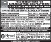 UAE Job Vacancy – Free Recruitment at Flywell Manpower
