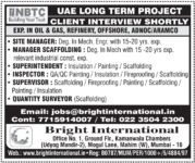 UAE Long Term Project Jobs – Bright International