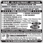 UAE Oil and Gas Project Jobs – Shella Consultants