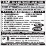 UAE Oil and Gas Project Jobs – Shella Consultants