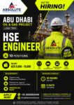 Abu Dhabi Oil & Gas Project Hiring HSE Engineer