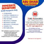 Abu Dhabi Shutdown Jobs – Yogi Associates Mumbai