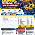 ADNOC Shutdown 2026 Mass Hiring in Abu Dhabi