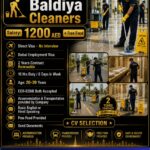 Dubai Job Vacancy – Cleaner Jobs at Golden Manpower
