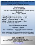 URGENTLY REQUIRED FOR DUTCO GROUP (PILING & GROUND ENGINEERING DIVISION) – DUBAI – UAE