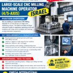 Israel Job Vacancy – Large-Scale CNC Milling Machine Operator