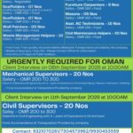 Oman Job Vacancy – Urgent Hiring at Saad Enterprises
