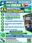 Oman Job Vacancy – Industrial Electrician at Saad Enterprises