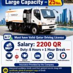 Qatar Job Vacancy – Road Sweeper Driver Hiring