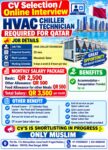 Qatar Job Vacancy – Chiller Technician Required