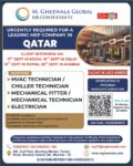 Qatar Job Vacancy - Urgent Hiring at M. Gheewala Global