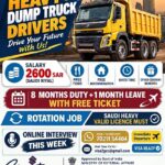 Saudi Arabia Heavy Dump Truck Driver Jobs – Signature Manpower
