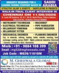 Saudi Arabia Job Vacancy – Walk-In Interview in Chennai