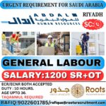 Saudi Arabia Job Vacancy – General Labour Urgent Hiring