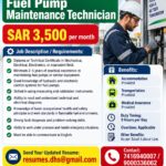 Saudi Arabia Job Vacancy – Fuel Pump Maintenance Technician