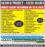 Saudi Arabia Job Vacancy – Direct Client Interview