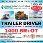 Saudi Arabia Trailer Driver Jobs at Roots Recruitment