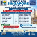 Singapore Job Vacancy – Urgent Hiring at Leeds HR Solutions